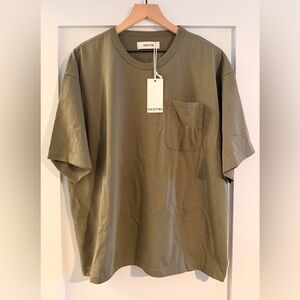 Men’s Kestin Heavyweight Pocket Tshirt - Green 2XL - Quiet Luxury